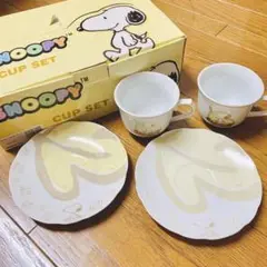 スヌーピー　コーヒーカップ＆ソーサーペアセット