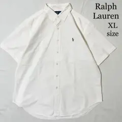 Ralph Lauren ラルフローレン 刺繍 オックスフォードシャツ 白シャツ