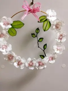 アメリカンフラワー可愛らしいお花のリース