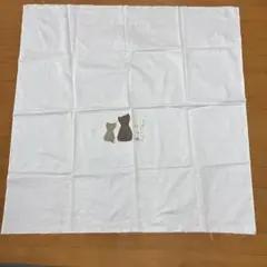 白い布に猫ちゃん☆パッチワーク✩No.1f訳あり
