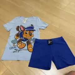 パウパトロール　チェイス　上下セット　シャツ、パンツ　青