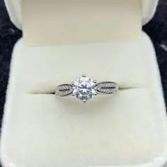 ダイア指輪 1.0ct リング プラチナ PT950 鑑定書付き74605
