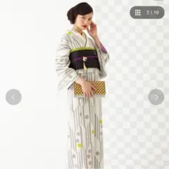 【11/15まで】ふりふ いろは矢がすり 小紋 着物
