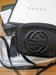 GUCCI ソーホーショルダーバック(ブラック)
