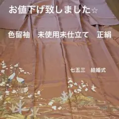 色留袖 未仕立て 正絹
