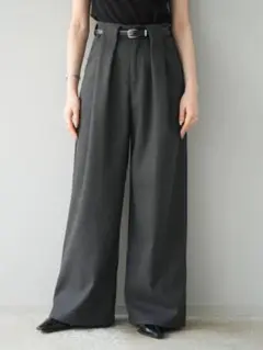 ワイドウールパンツ