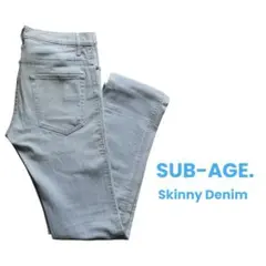 美品 SUB-AGE. サベージ スキニーデニム アイスブルー ストレッチ