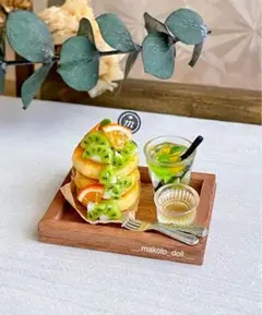 ▶︎フルーツたっぷりパンケーキ　8/6 ミニチュアスイーツ