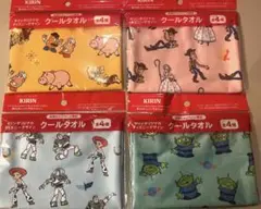 キリンオリジナルディズニーデザイン　クールタオル　トイストーリー　全4種セット