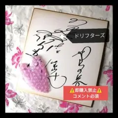 (美品・直筆)昭和レトロ　ドリフターズのサイン色紙 美品・直筆)昭和レトロ ドリフターズのサイン色紙