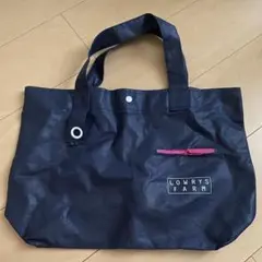 LOWRYS FARM ネイビー ショッパーバッグ