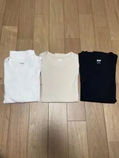 美品　ユニクロ　クルーネックT(半袖) XL 3枚セット