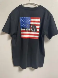 美品　ノースフェイス　メンズ　Tシャツ 黒　正常柄　背中　ロゴ　プリント　S