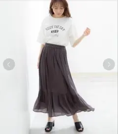 honeys/ハニーズ　ダークグレー フレアスカート