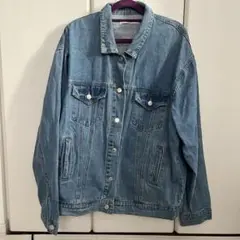 ライトブルーデニムジャケット オーバーサイズ
