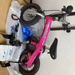 【中古美品】新品部品多数　へんしんバイク　Henshinbike 12インチ Henshin Bike 2 へんしんバイク2 パープル 12インチ - メルカリ