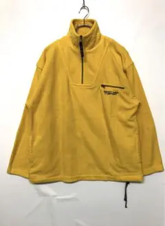 90's レトロ 古着 GANT ロゴ刺繍 スタンドカラーフリースジャケット