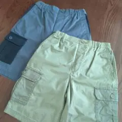 ユニクロ ハーフパンツ 2枚セット 130