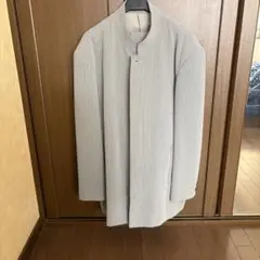 ストライプ ノーカラースーツ