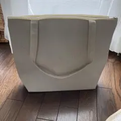ベージュ キャンバス エコバッグ 大きめ