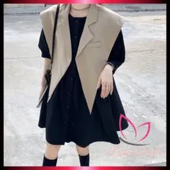 大人気ベストワンピースセット韓国