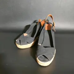 トリーバーチ ウェッジ サンダル シューズ オープントゥ バックストラップ