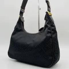 BALLY 2way ショルダーバッグ ロゴ 総柄 B金具 ブラウン