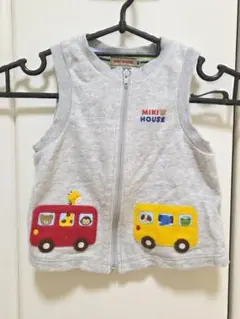 MIKI HOUSE ベビーベスト グレー