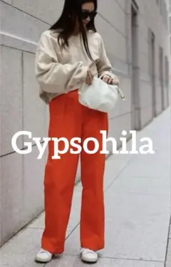 ジプソフィアGypsohila ワイドパンツ オレンジ 美品 S