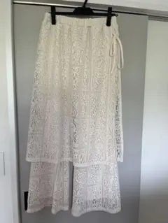 レース スカート付きパンツ 美品