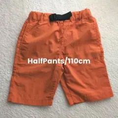 オレンジ コットン ハーフパンツ 110サイズ