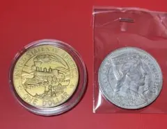 3856【ラトビア・銀貨】1932年5ラッツ　美人　コイン　古銭　銀貨 1932年 ラトビア銀貨 5ラティ 乙女銀貨 フランクリンミント 硬貨