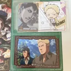 進撃の巨人 ぶろまいだす カード ブロマイド コースター