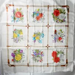 GUCCI スカーフ 花柄 ベルト柄 GG