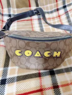 M*i様 COACH ボディバッグ・ウエストポーチ ブラックパックマンコラボ M*i様 COACH ボディバッグ・ウエストポーチ ブラックパックマン
