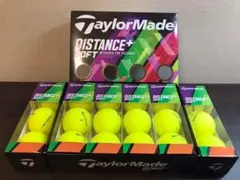 【新品】テーラーメイド ディスタンス+ ソフト ゴルフボール マットイエローのみ