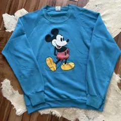 期間限定 ミッキー プリント スウェット vintage 80s disney