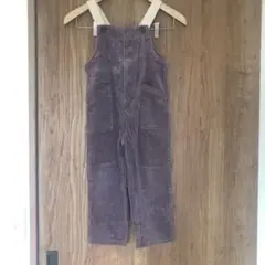 petit main コーデュロイオーバーオール 110cm 紫　パープル