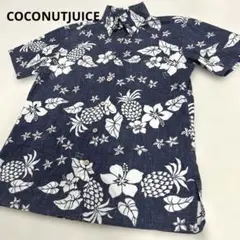 ✨美品COCONUTJUICE ココナッツジュース 花柄 半袖 シャツ かりゆし