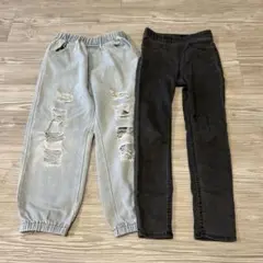 SHEIN デニムレギンス 120cm 2点セット