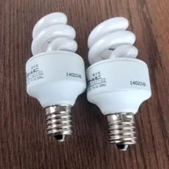 NEC コスモボールミニ　7w 2個セット E17 スパイラル
