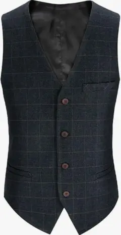 【新品】5XL 大きめサイズ 洗えるスーツベスト
