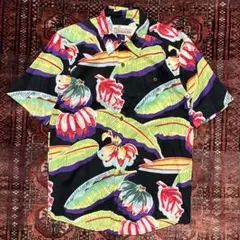 極美品 M パタロハ 2017年 ブラックバナナ 半袖 アロハシャツ 極美品 M パタロハ 2017年 ブラックバナナ 半袖 アロハシャツ