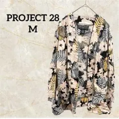 PROJECT 28 【M】フローラルカーディガンシャツ 羽織り 花柄