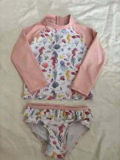 海の仲間柄キッズビキニ