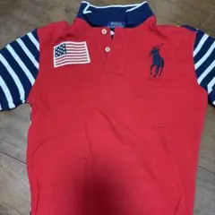 Ralph Lauren ポロシャツ Mサイズ 赤/青