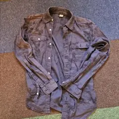 ロンハーマン　ダークグレー パームツリー柄シャツ