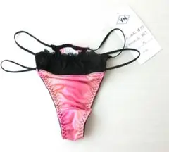 グラデーションオレンジ　Tバックショーツ　サイドダブルストリング