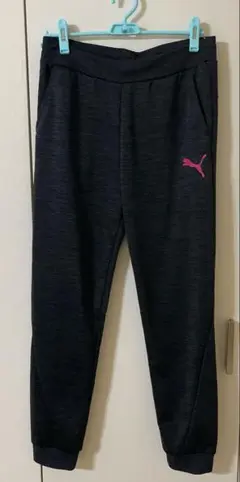 【美品】PUMA スリムフィット ダークグレー パンツ Lサイズ