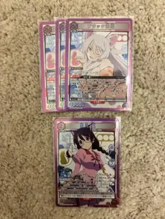ユニアリ 化物語 SR ブラック羽川　羽川翼　4枚セット　物語シリーズ